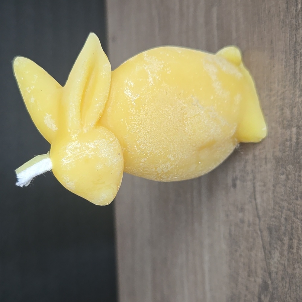 Handmade Pure Beeswax Bunny Rabbit Hare Beeswax Candle